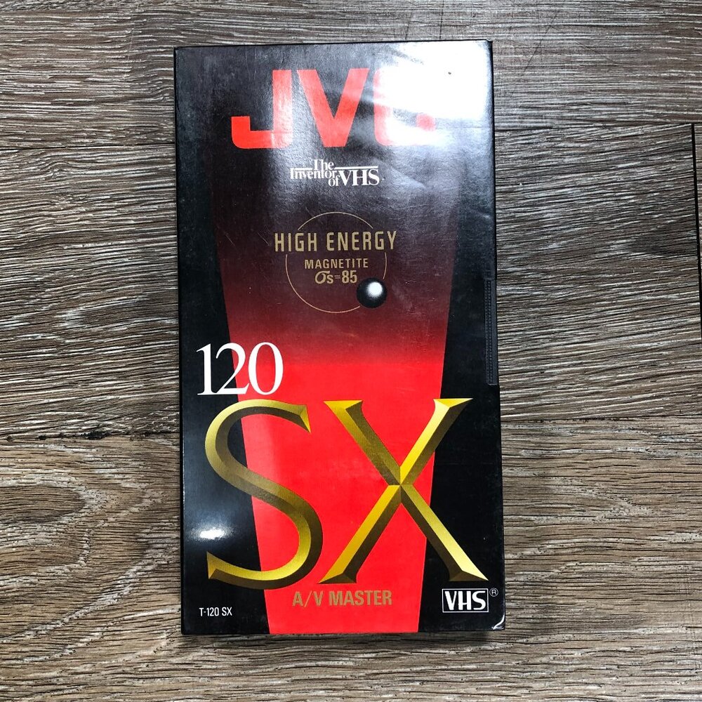 JVC High Performance T-120 SX Blank Video Cassette VHS Tape Sealed 6 Hour
